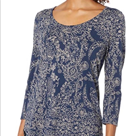 Lucky Brand Tops - Lucky Brand Floral 3/4 sleeve Knit Top